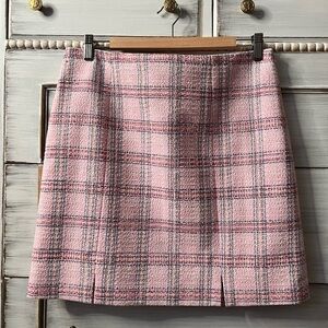 Tristan Pink cotton Plaid Mini Skirt Sz 10